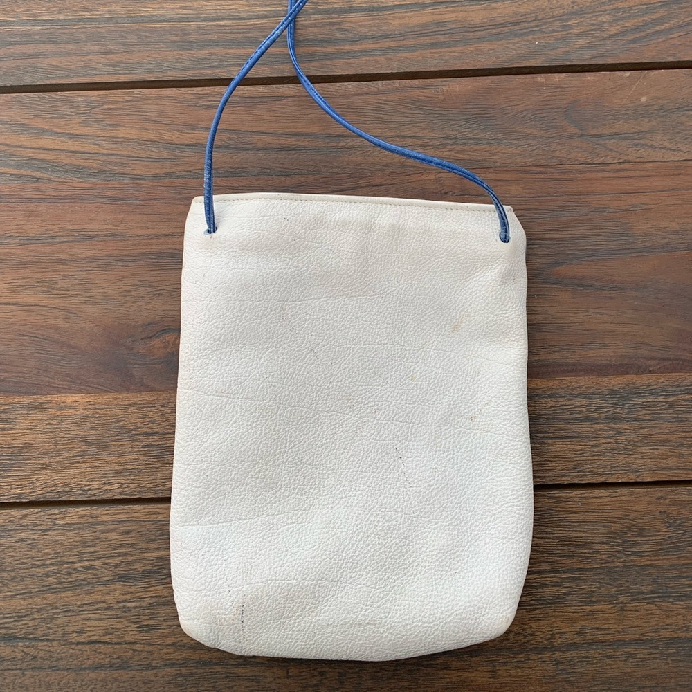 Vintage Carlos Fauchi bag USA leather crossbody - Picture 2 of 3